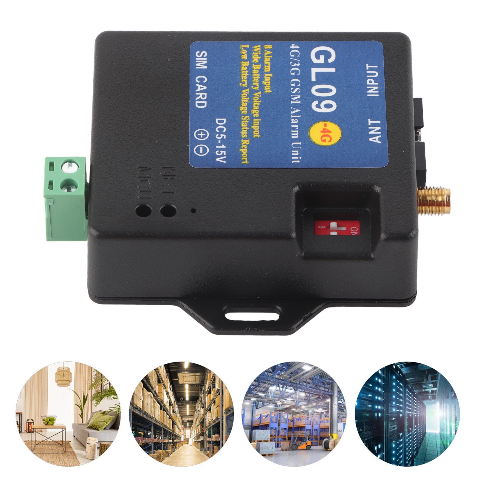 EU Frequency 4G/3G/GSM Alarm Security System Alert Module 8‑Channel Input N