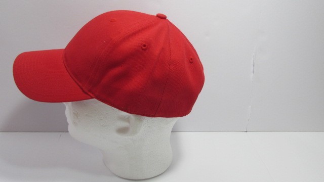 Lot of 12 Alleson Adult wholesale Plain Blank Red Adjustable Baseball Cap Hats