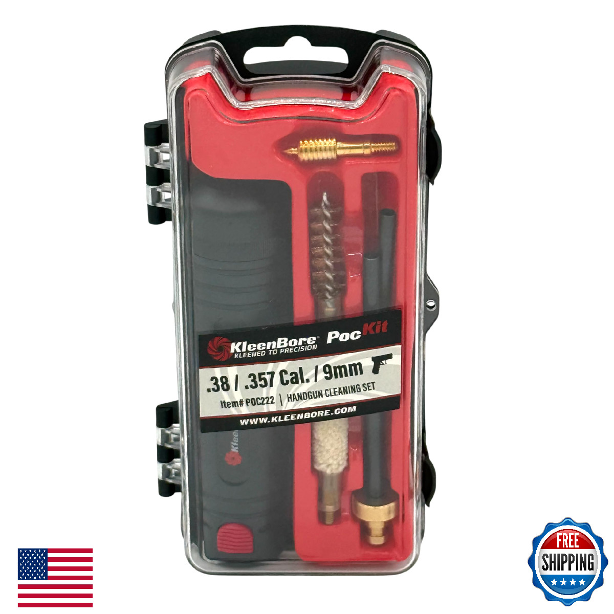 KleenBore .38/.357/9mm Cal. Handgun Cleaning Accessory Kit