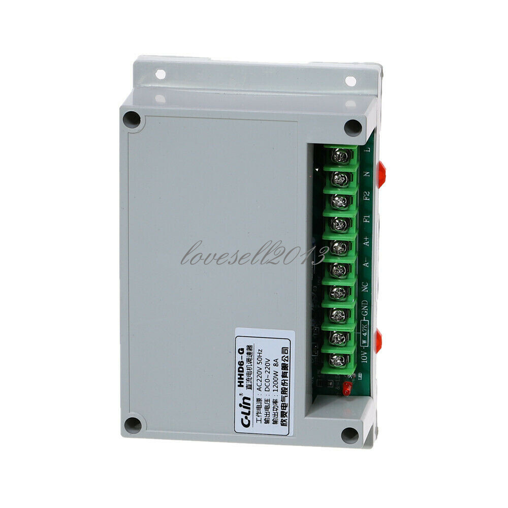 1PCS 1200W Input AC220V 8A Max Output DC 0-220V Motor Speed Controller 50Hz