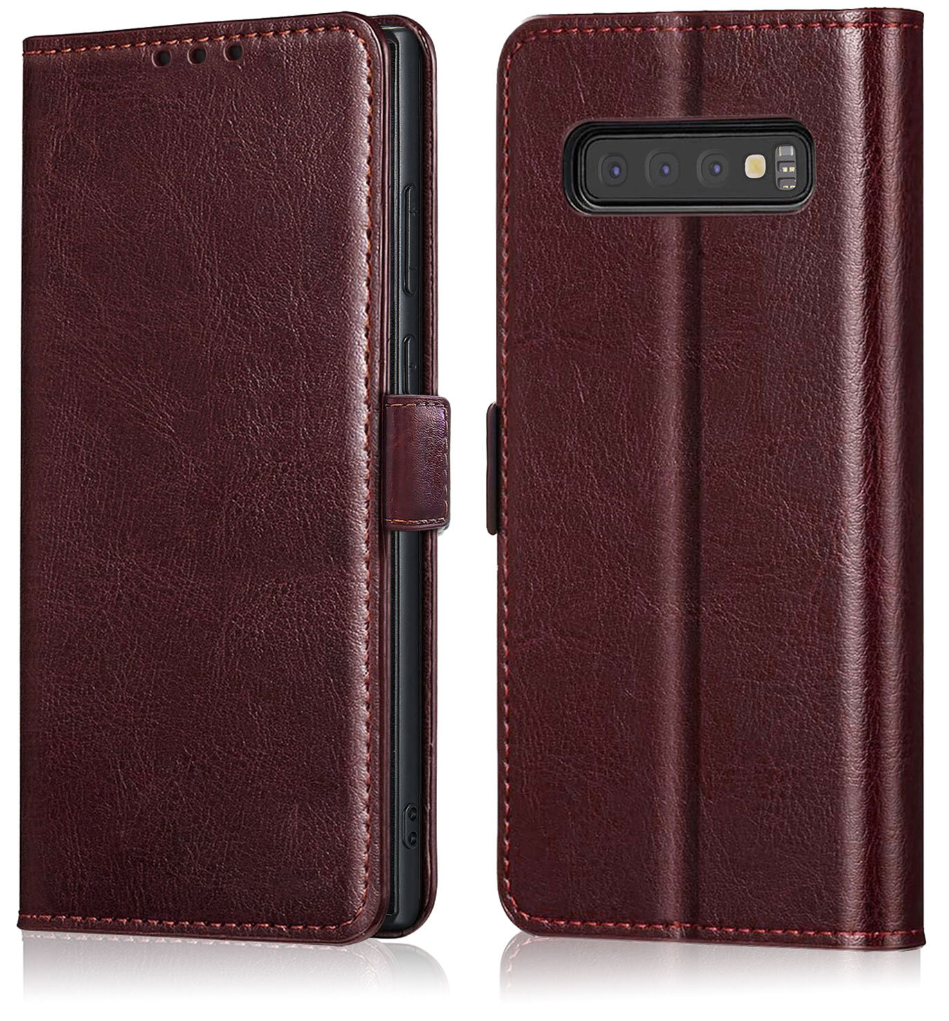 For Samsung Galaxy S10/S10e/S10 Plus/S9/S8+ Plus Case Leather Wallet Pouch Cover
