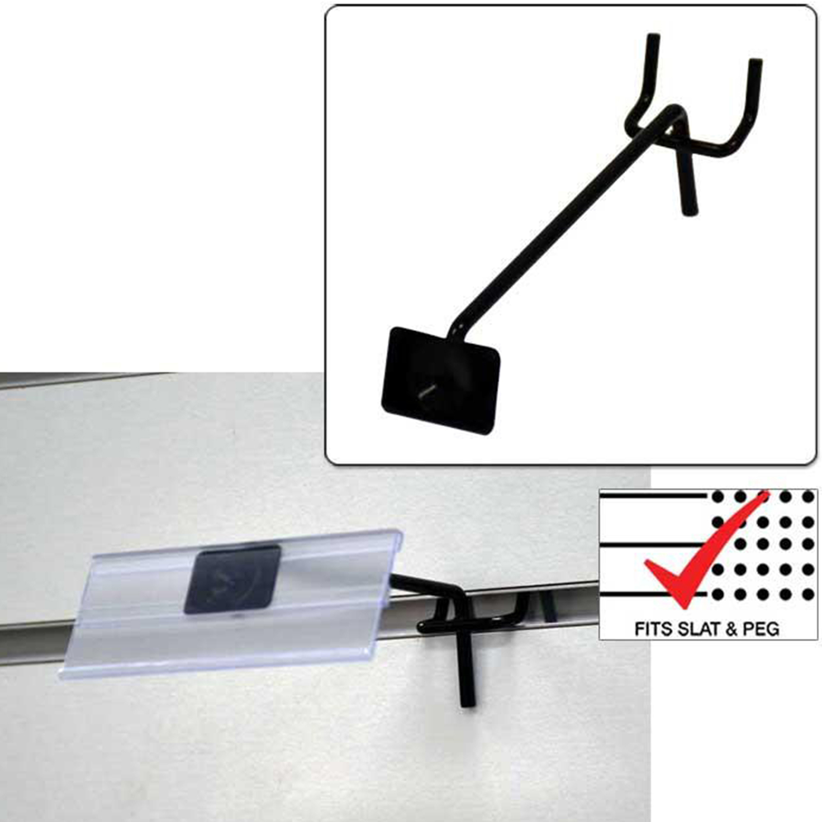 D'Luca 6" Pegboard / Slatwall Scanner Hook