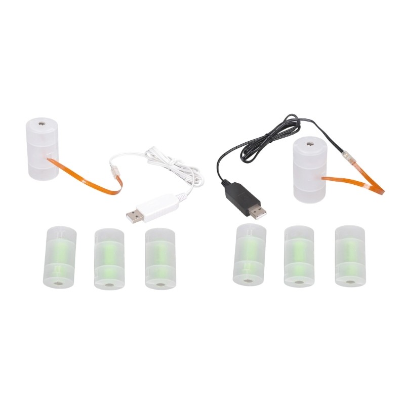 USB 5V 2A to 6V D Battery Elimination Kit USB Power Supply Converter for LED
