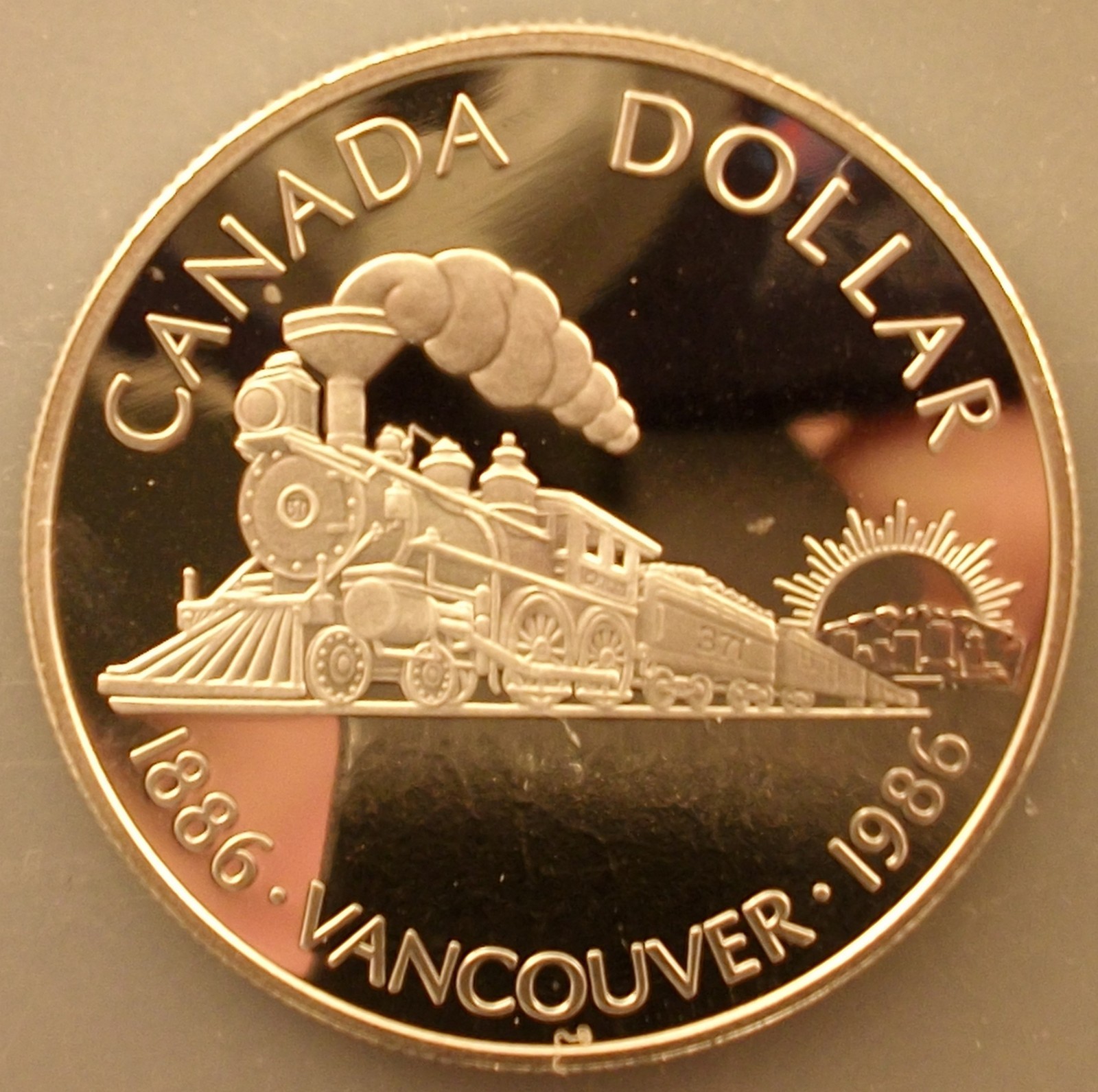 CANADA 1986 Vancouver .500 Silver Dollar Proof .375 ASW