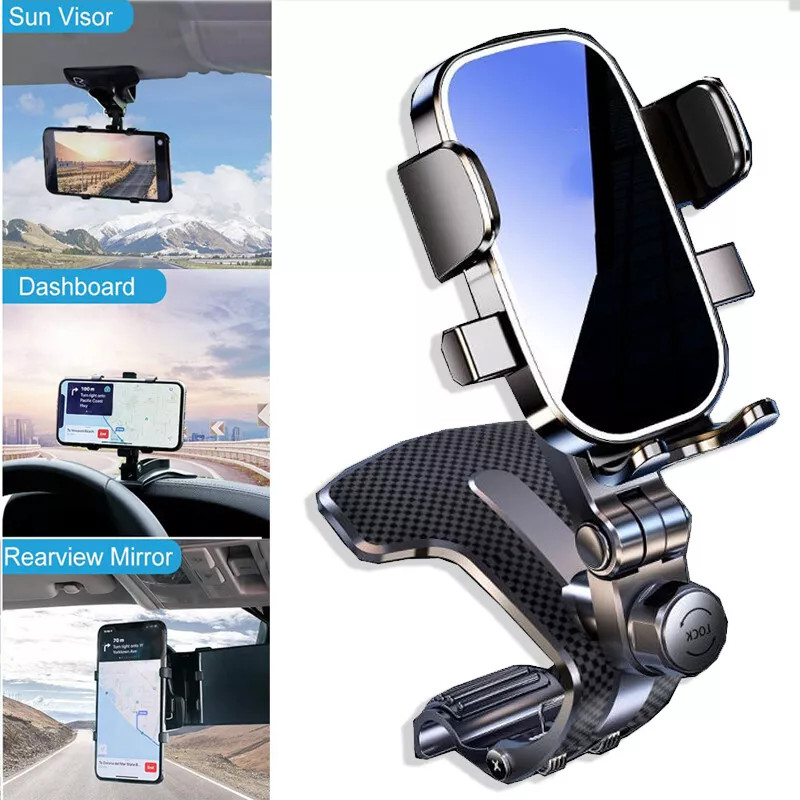 Universal 360° Car Phone Mount Holder For Cell Phone Samsung Galaxy iPhone