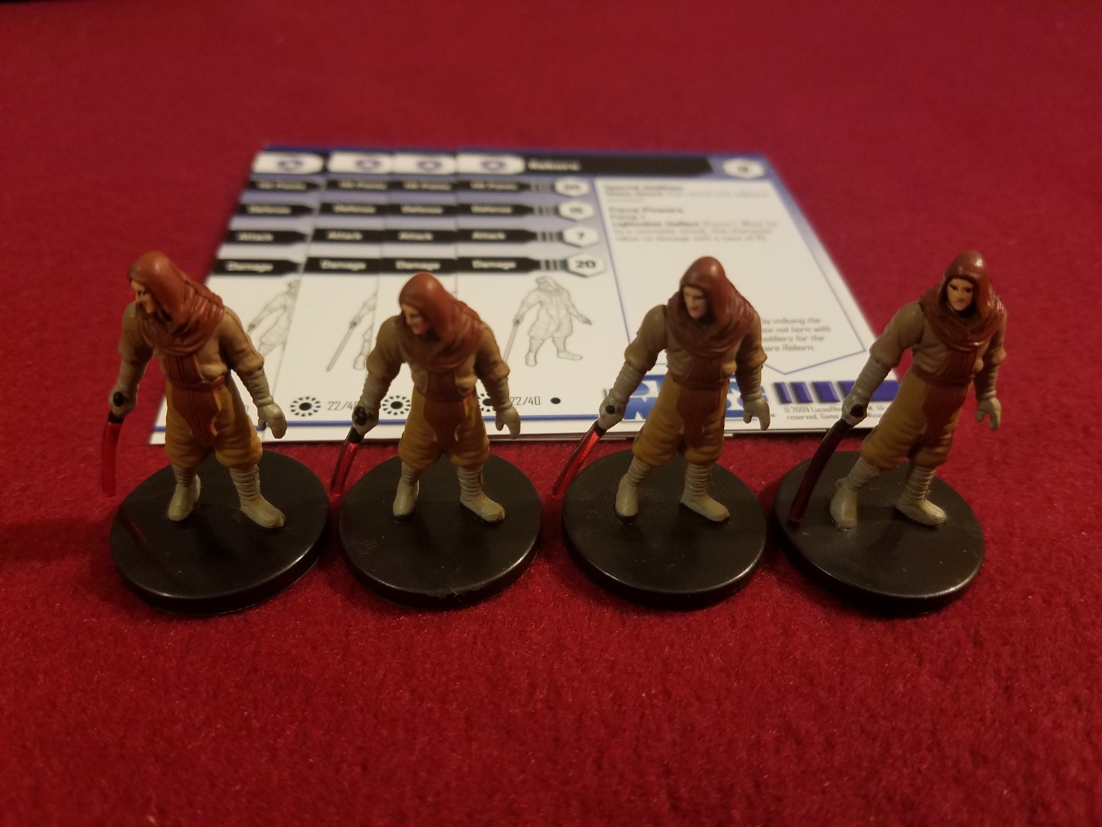 Star Wars Miniatures Jedi Academy 22 CLEARANCE x4 Reborn