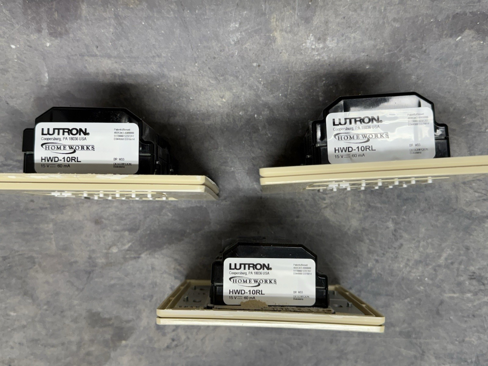 Lutron HWD-10RL Keypad - Ivory