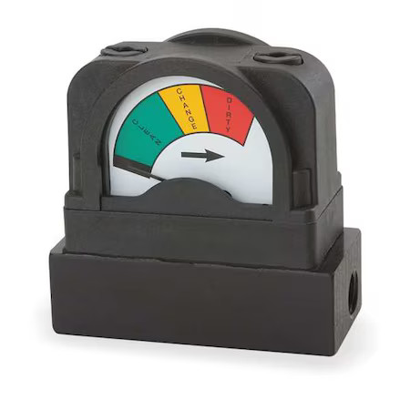 Midwest Instrument 555A-5.0 Pressure Indicator, 0 To 5 Psi