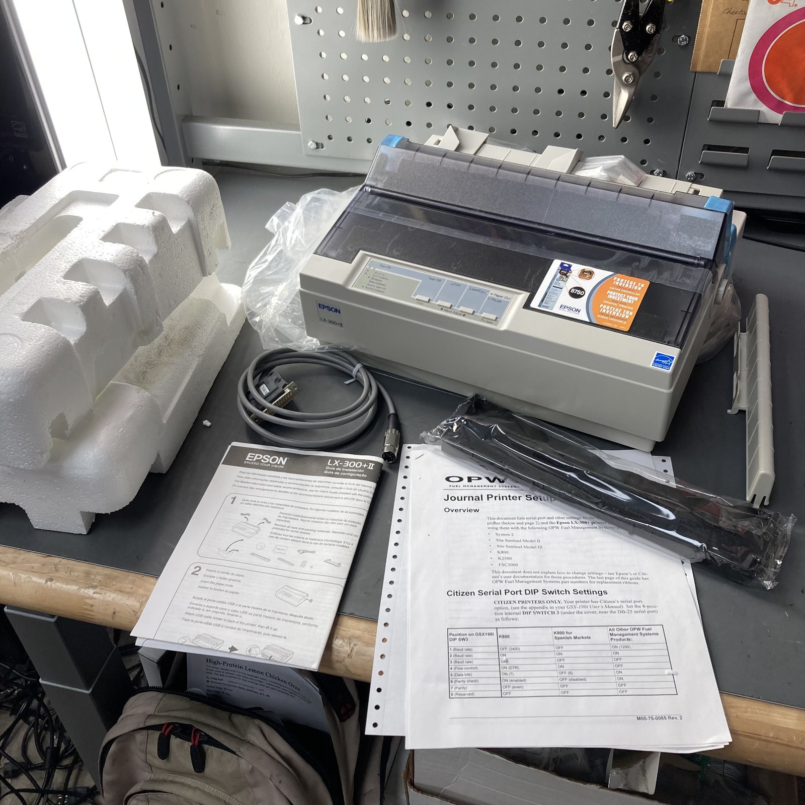 Epson Lx-300+Ii Workgroup Dot Matrix Printer New Factory Tape USB Parallel