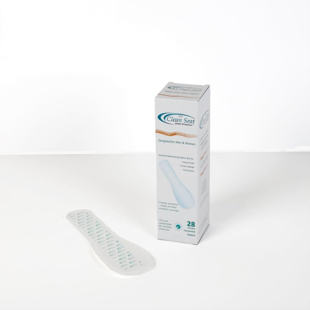 28 Pack Unscented Mens & Womens Pantiliner, Incontinence Pads Complete Coverage