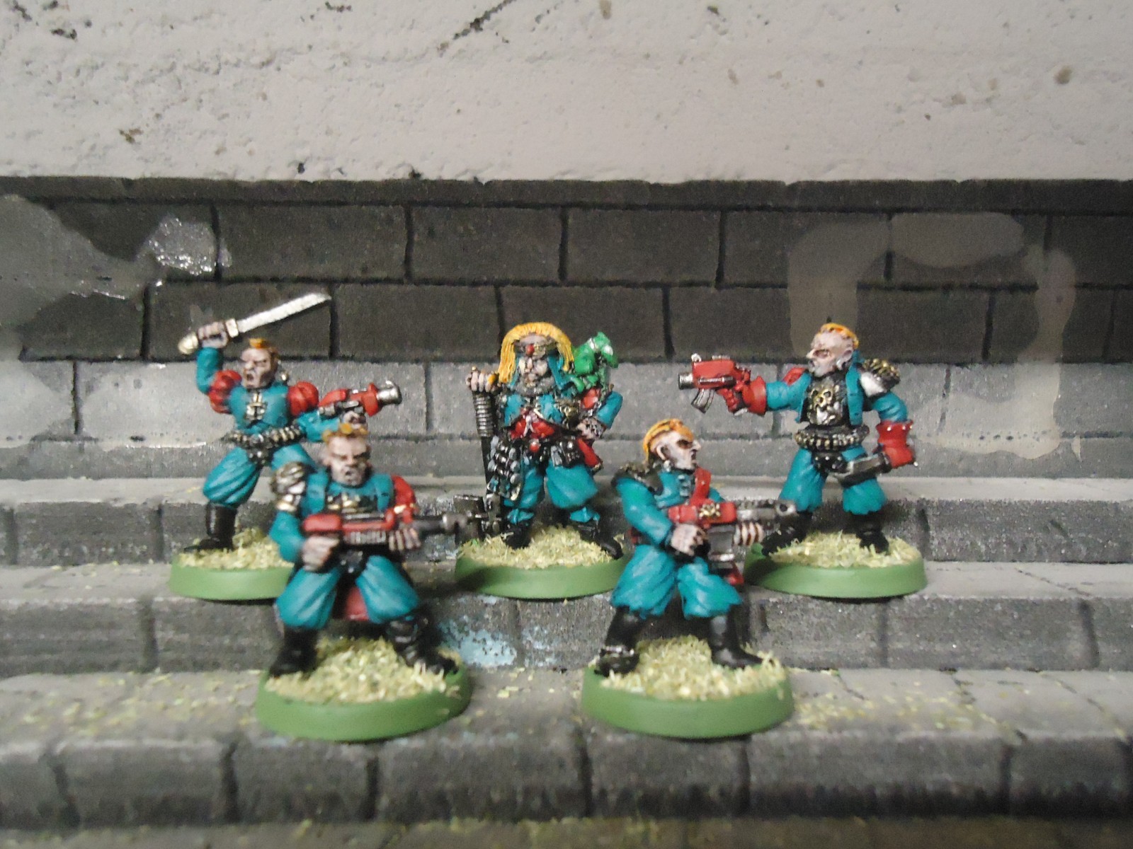 confrontation necromunda helmawr gangers and leader/lord metal warhammer 40K