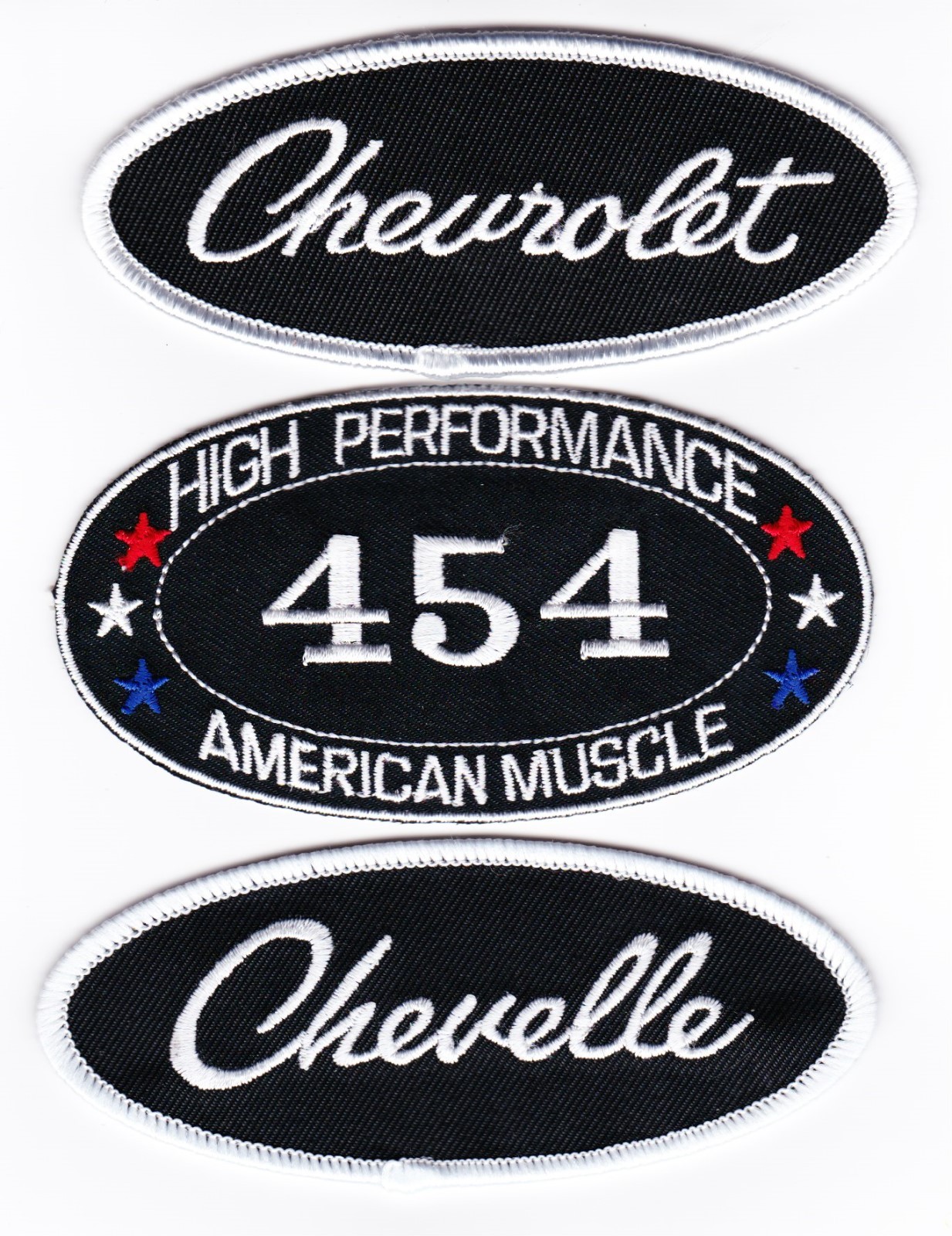 CHEVY 454 CHEVELLE SEW/IRON ON PATCH EMBLEM BADGE EMBROIDERED