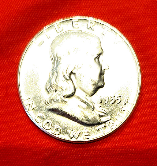 1955 50c Ben Franklin Half Dollar BUGS BUNNY
