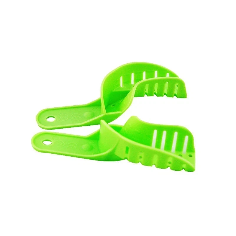 10Pcs Dental Impression Tray Mesh Plastic Kit Impression Denture Disposable