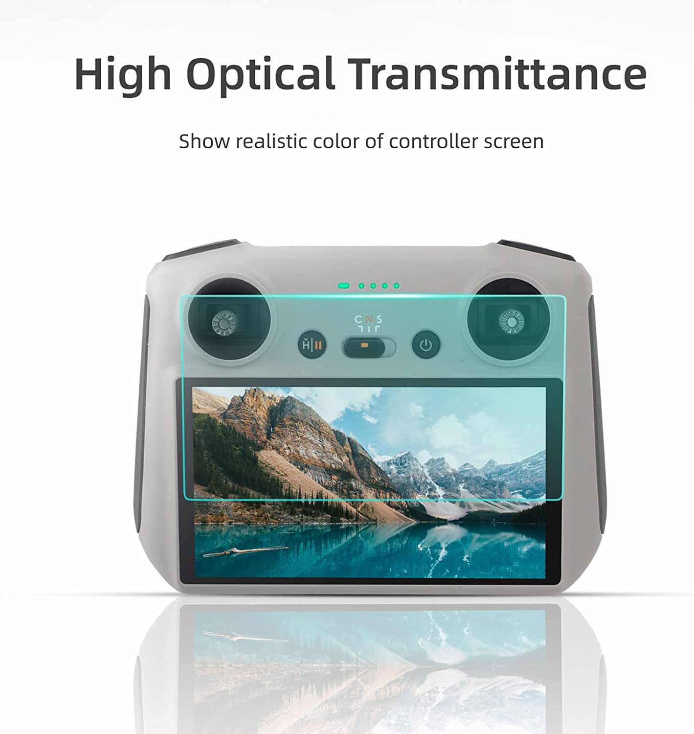 2Pcs Tempered Glass HD Screen Protector for DJI Mini 4 Pro RC Remote Control Acc