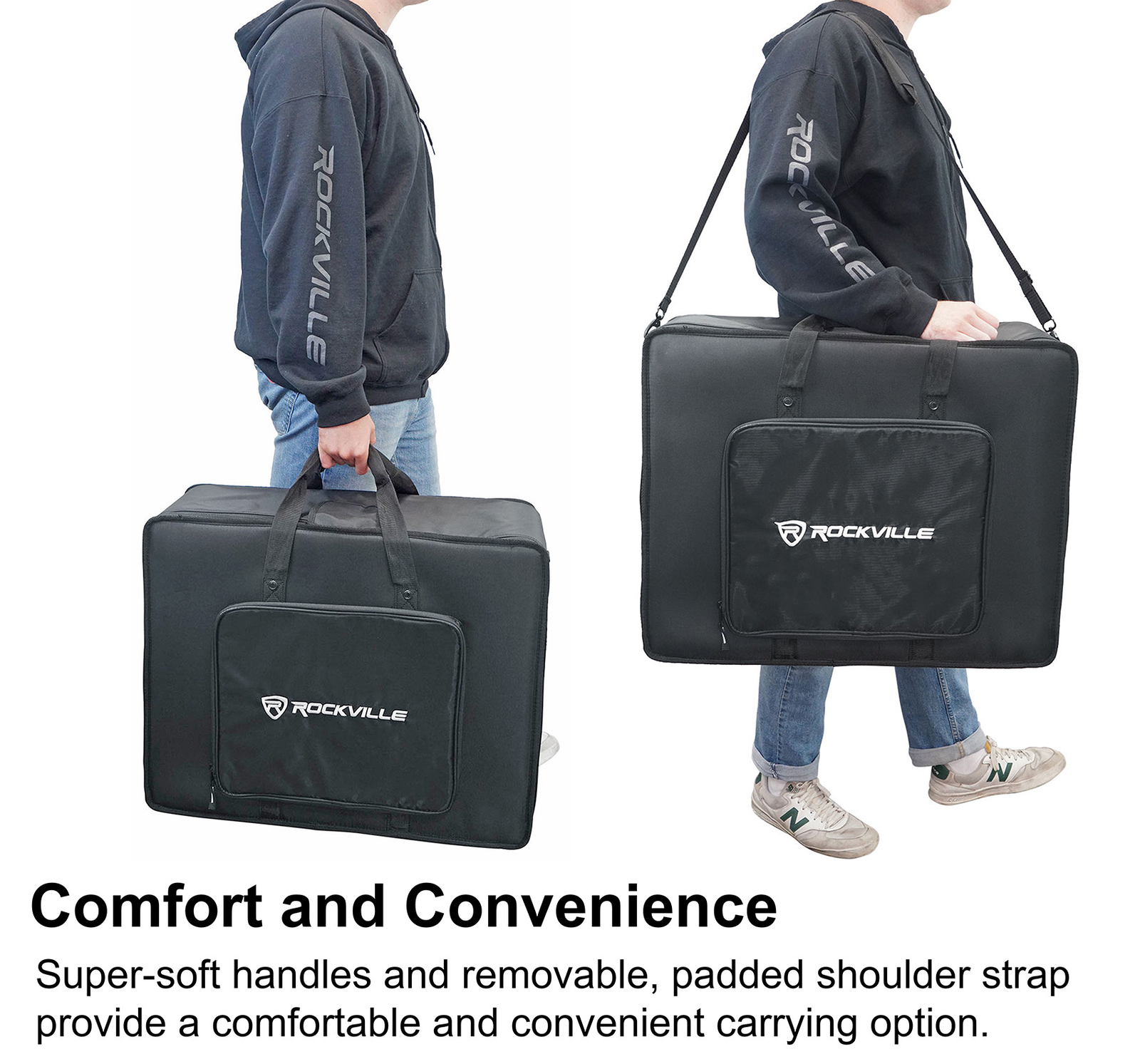 Rockville Pro Mixer Bag w/6 Padded Dividers Fits Behringer MS-5