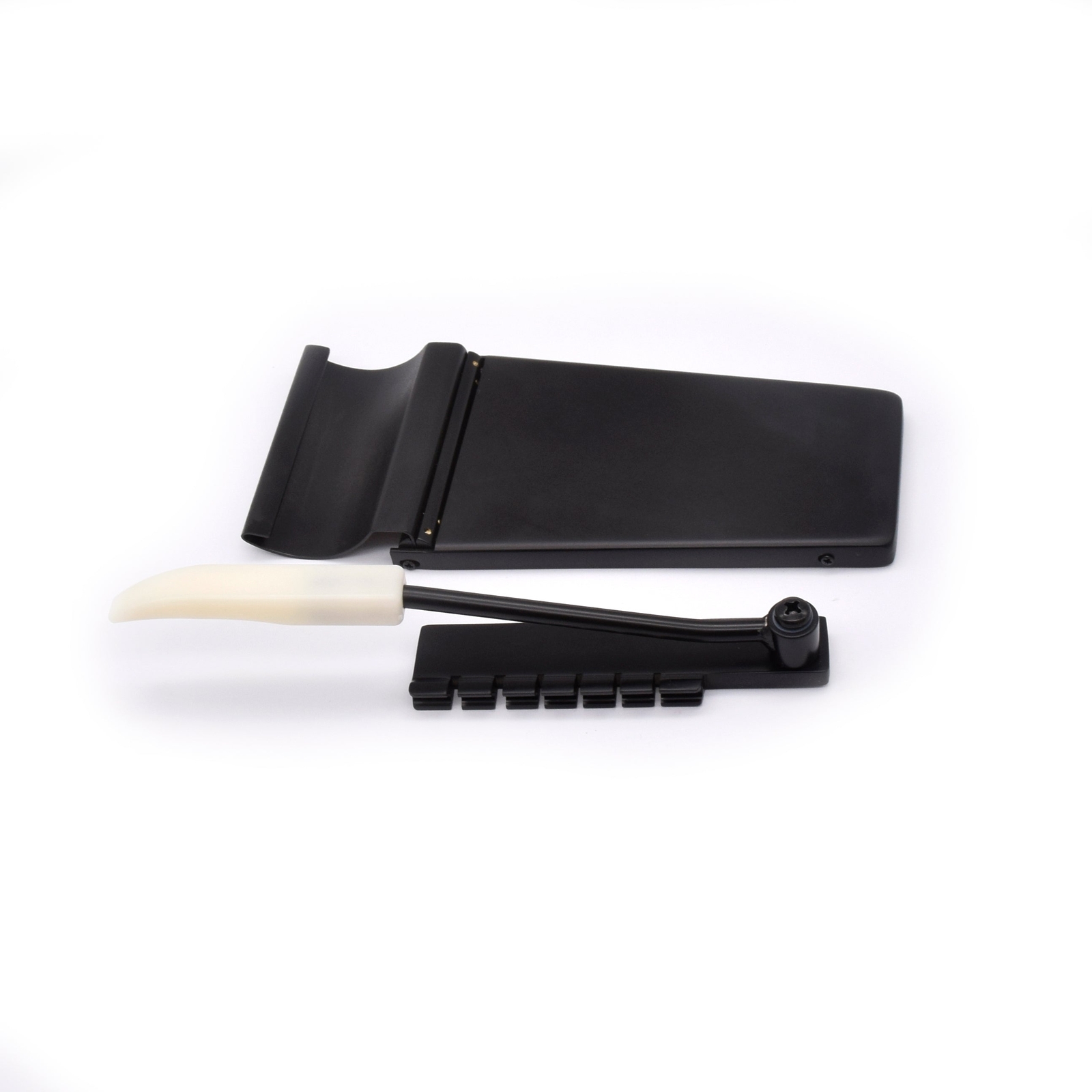KD By AxLabs Vintage Tremolo With White Arm Tip - Maestro Style - Satin Black