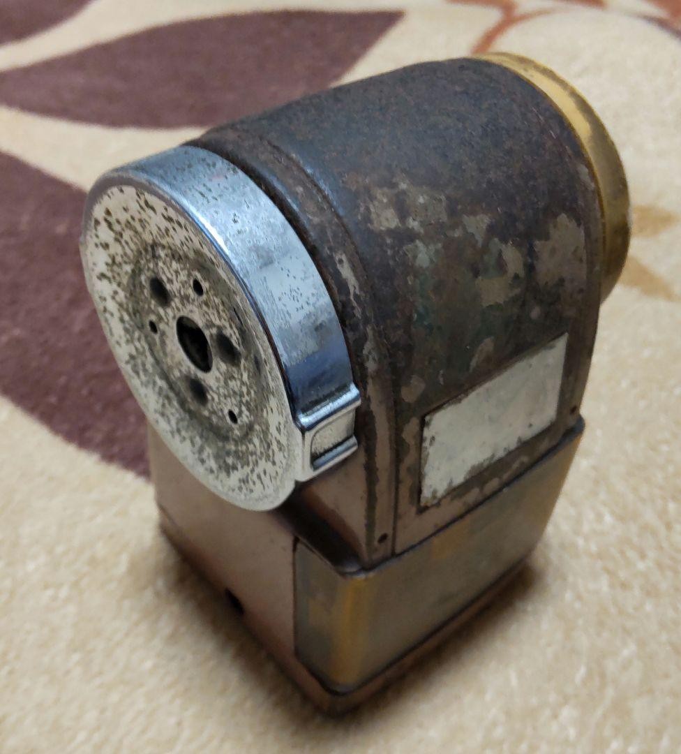 Showa Retro Metal Pencil Sharpener, 1930s , Used with Wear