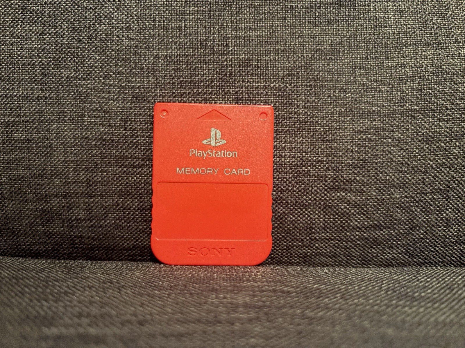 Sony PlayStation OEM PS1 Memory Card SCPH-1020 Candy Red No Discoloration