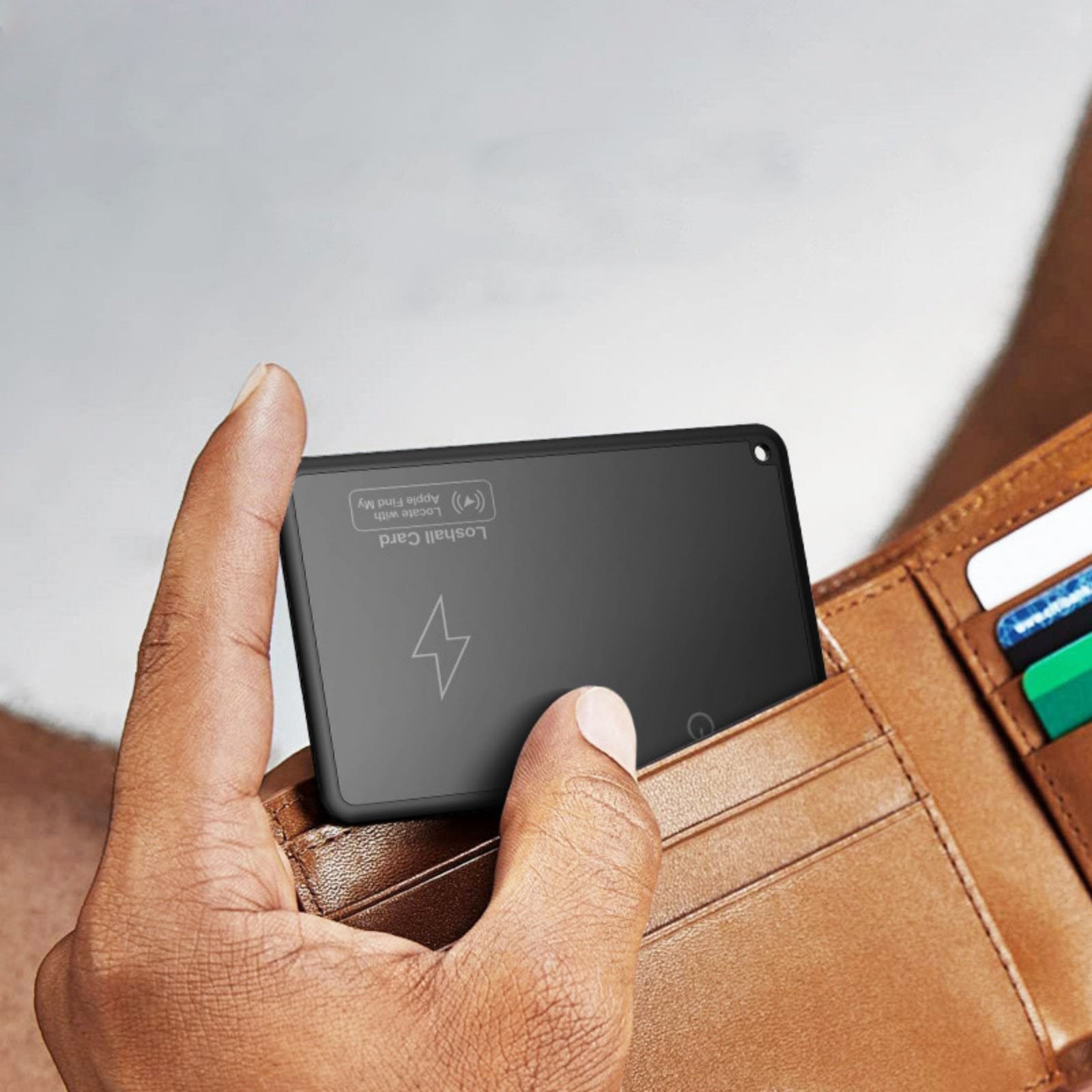 Lightweight Wireless Charging Smart Card Tracker Ultra-Thin ABS Wallet Tracker