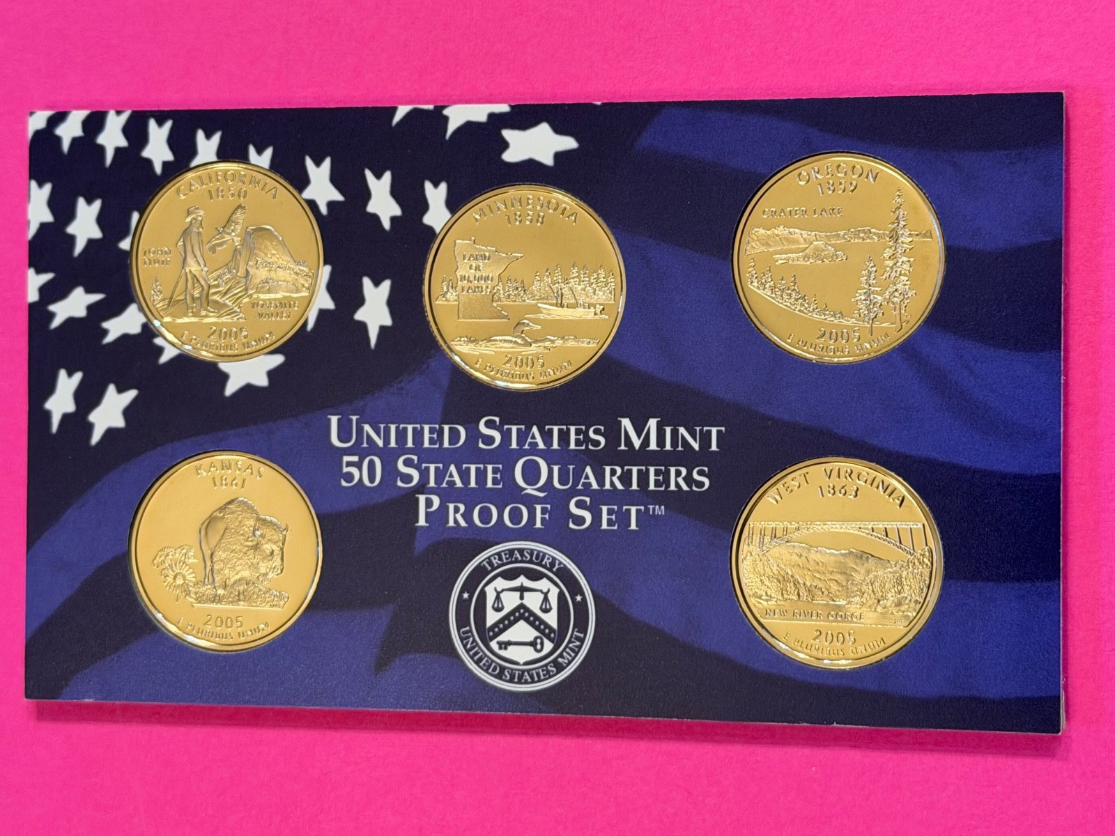 QUARTER MINT SET 2005 S S PROOF FREE SHIPPING