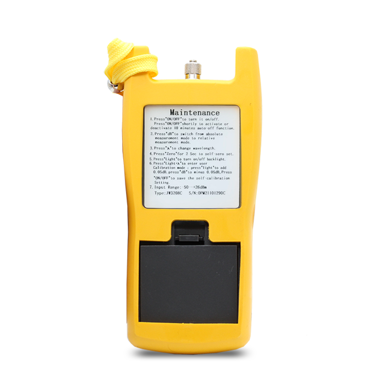 Handheld Optical Power Meter Tester Fiber Optical Power Meter Range -70~+3dBm