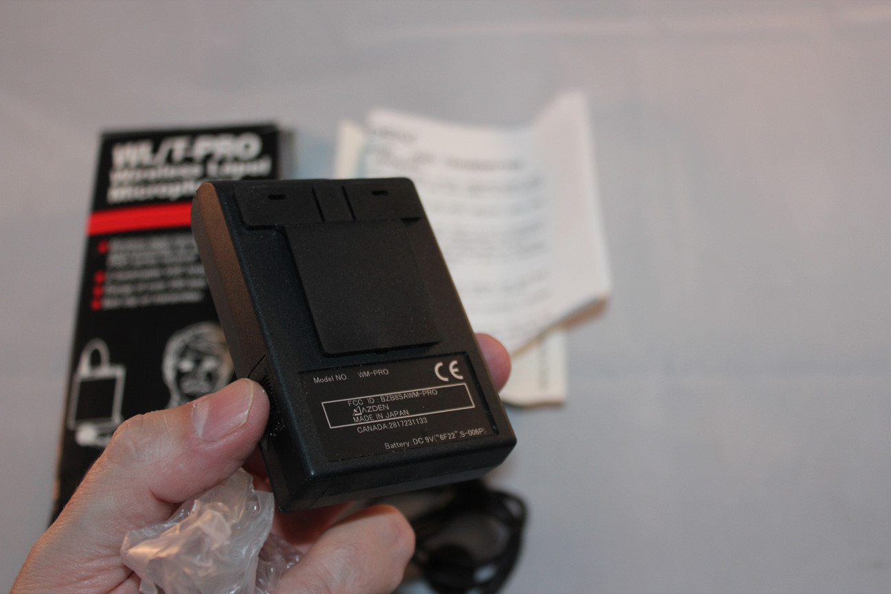 Azden WL/T-PRO Wireless Lapel Microphone Electret Condenser EX-503