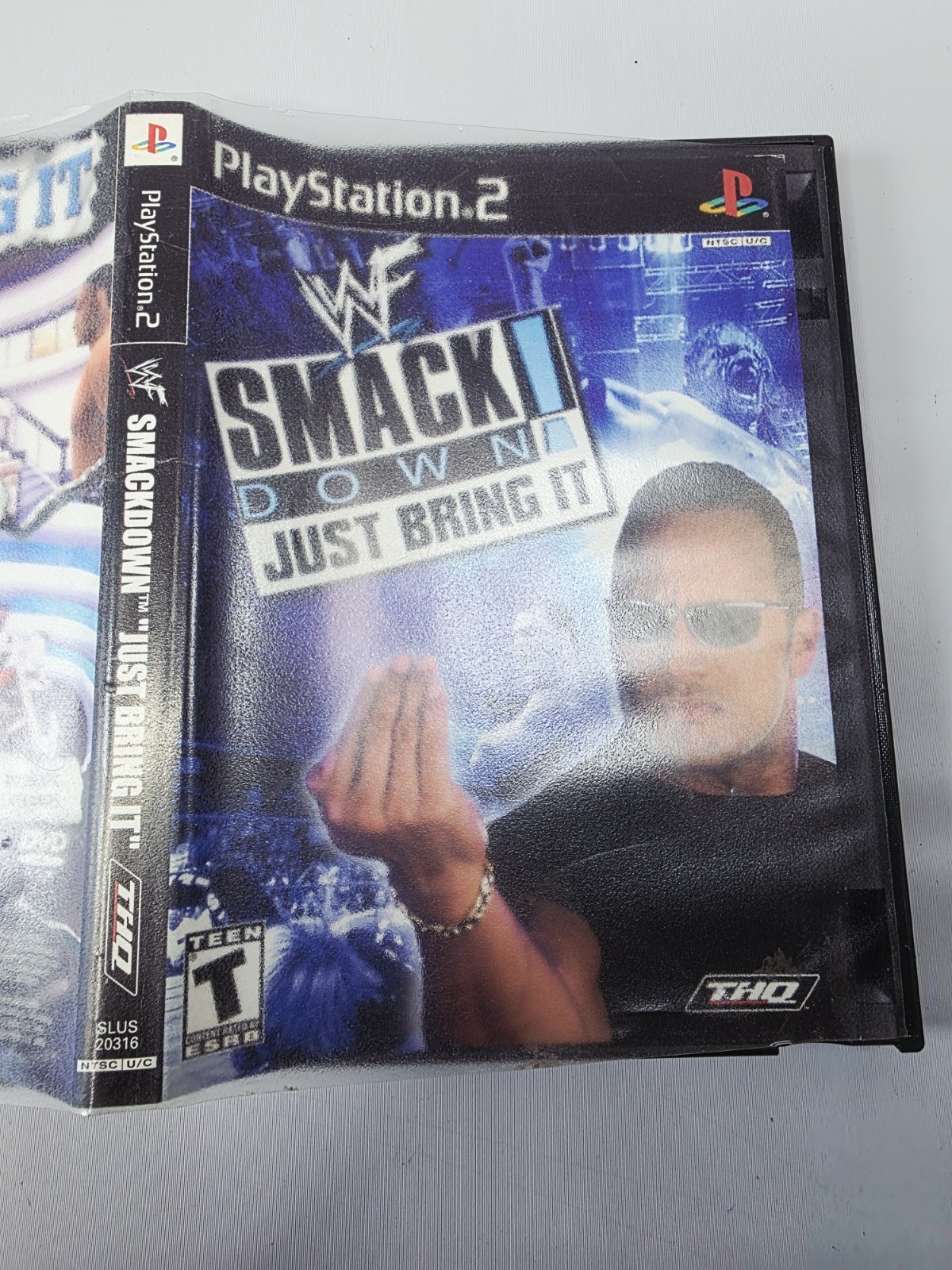 WWF WWE Smackdown Just Bring It (Sony PS2) Blockbuster CASE ONLY No Manual