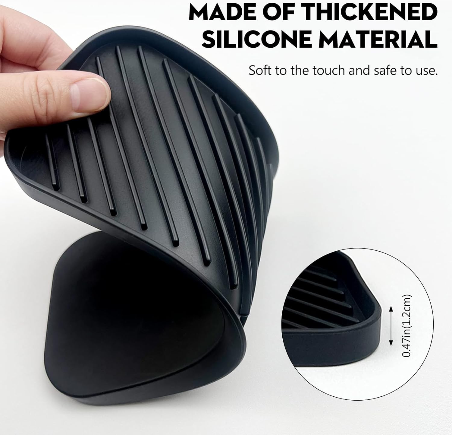 Silicone Sink Organizer Tray Multi-Use Soap & Sponge Holder Kitchen & Bathroom