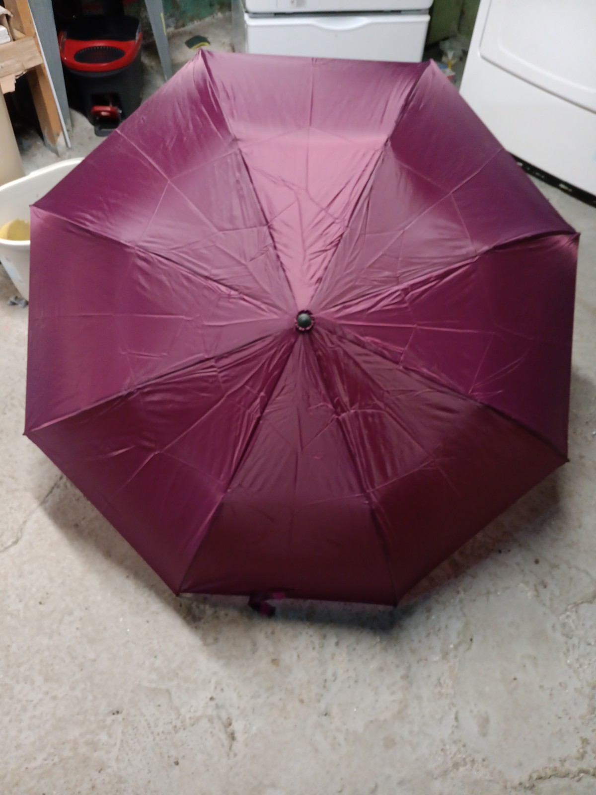 Purple Rain Umbrella Push Button Auto Umbrella Polyester With Loop Ergonomic