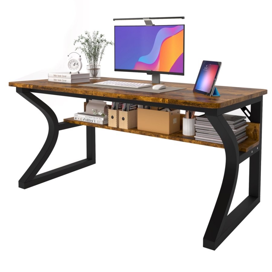 47Inch Computer Desk Standing Desk Laptop Workstation Home Office