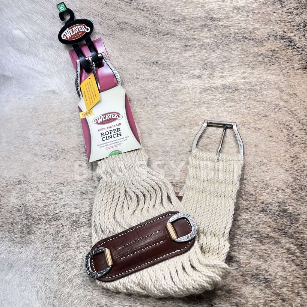 36" Weaver Mohair Roper Cinch w/ Jeremiah Watt Buckles