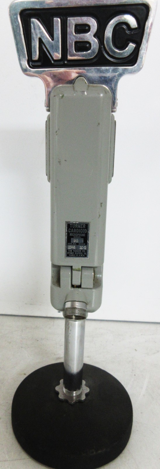 Turner Table Microphone with "NBC" marque