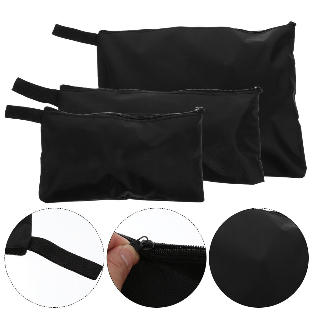 3 Pcs Oxford Cloth Pouch Portable Foldable Storage Tote