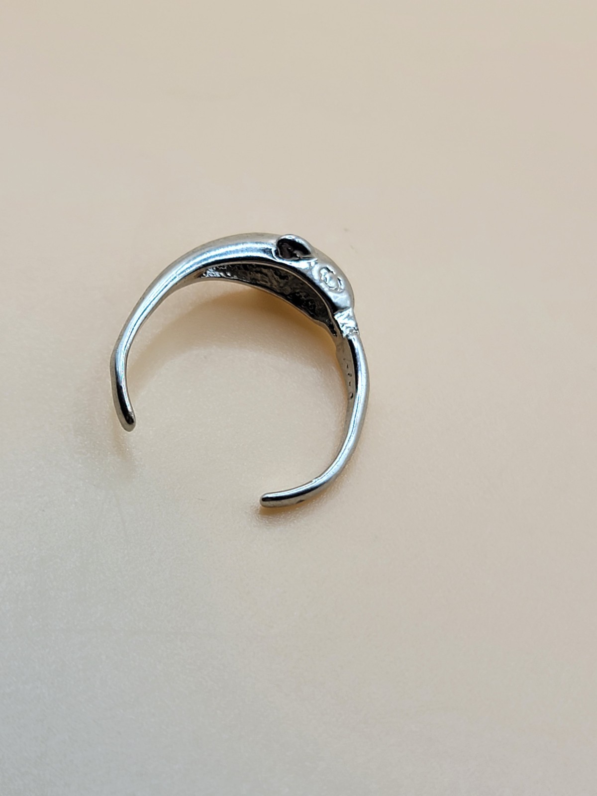 STERLING SILVER DOLPHIN TOE RING Marked 925 Sea Ocean Signed