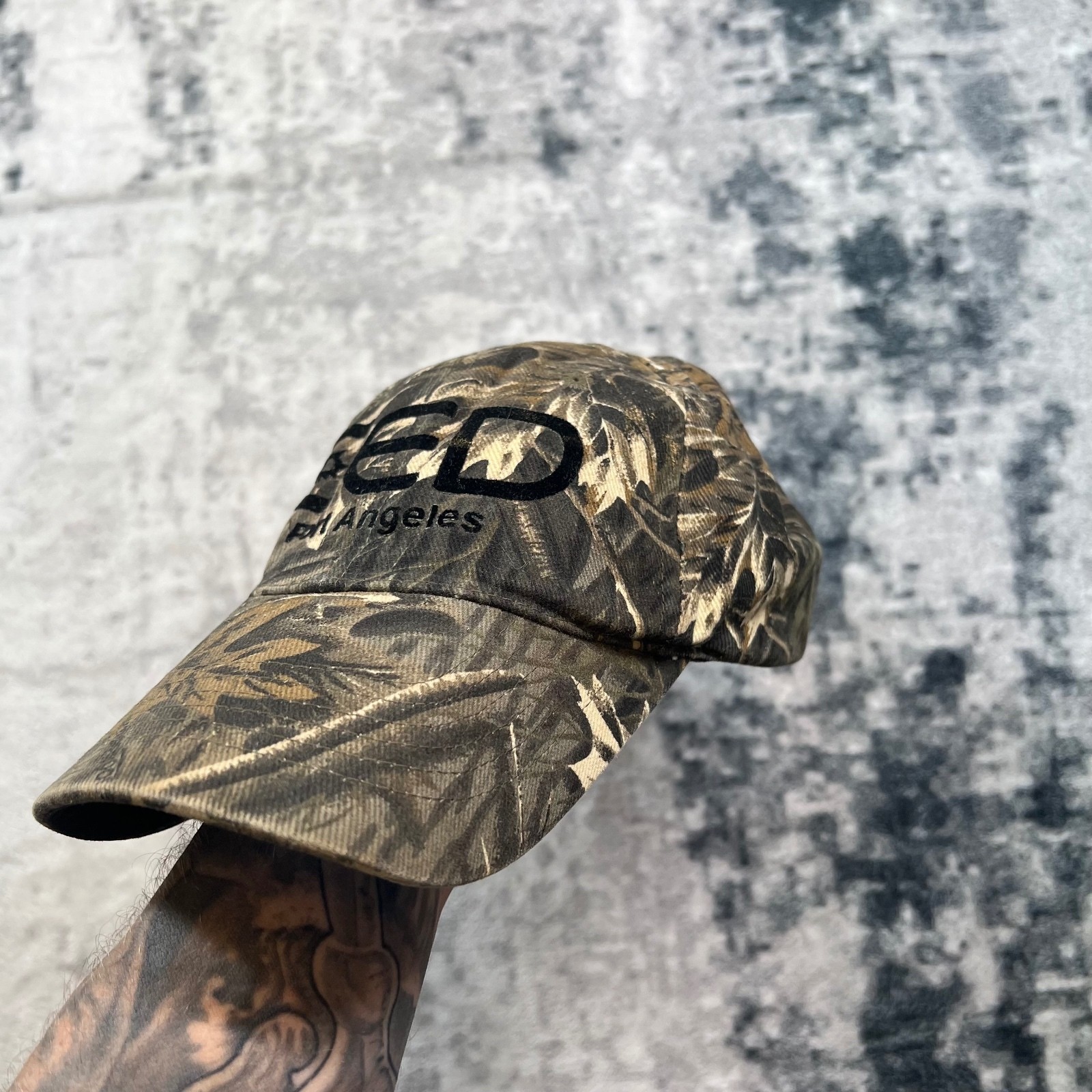 Daystone Men's Vintage Naturewood Camo Pattern Baseball Cap Adjustable