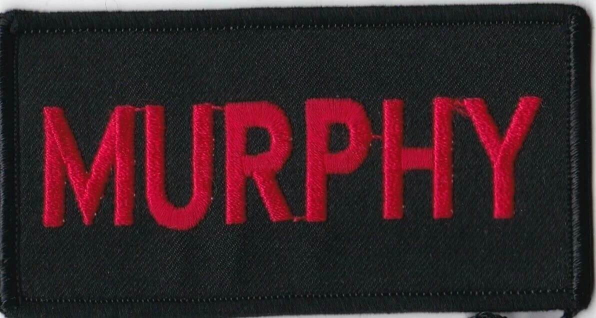 MURPHY Black Nametag Wing Patch A-7