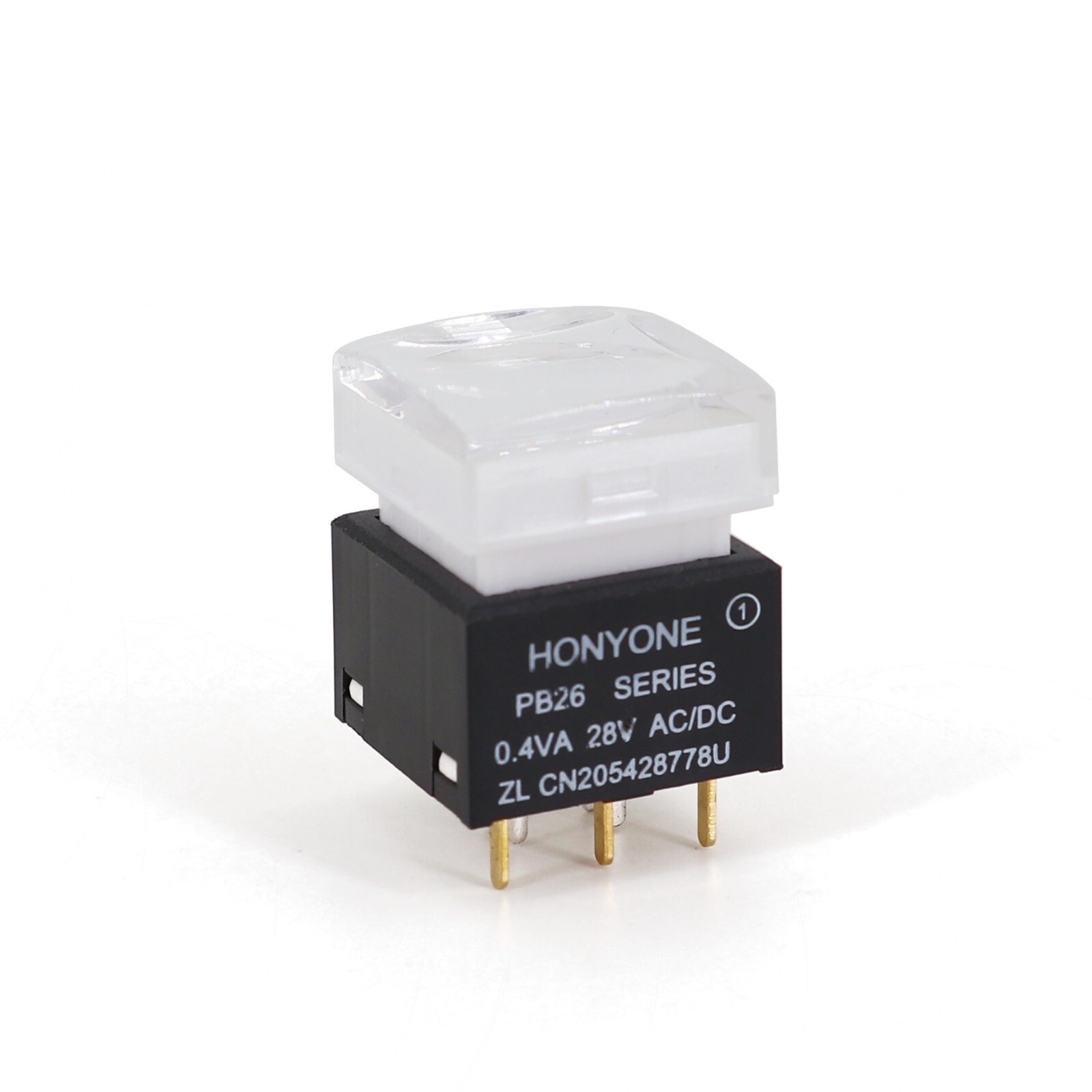 PB26-13M RGB LED Square SPDT Momentary Push Button Switch for Video Processor