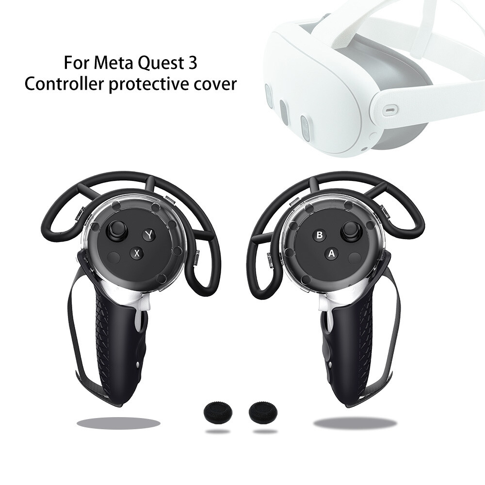 Controller Cover W/ Wrist Straps for Meta Quest 3 VR Headset Anti Drop Hand Grip