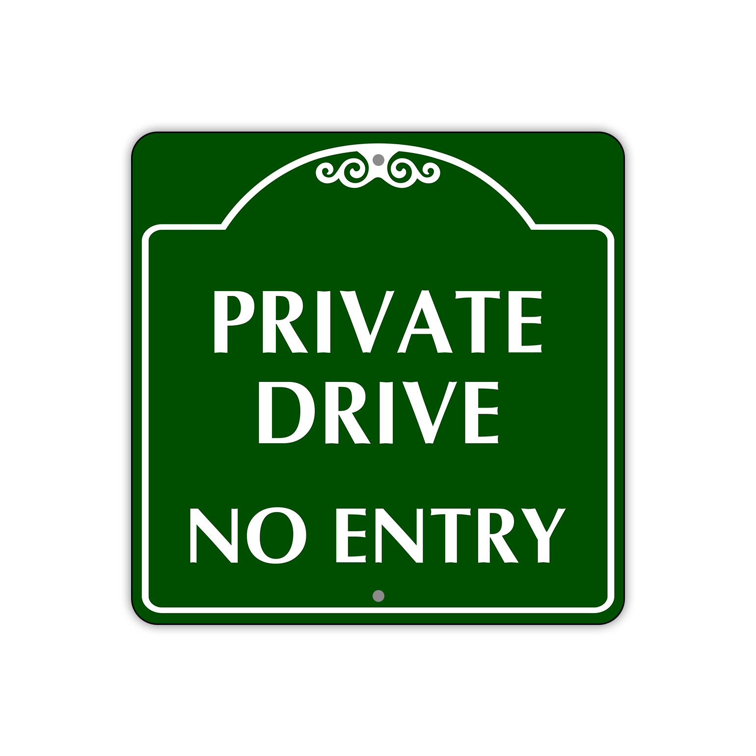 Private Drive No Entry Safety Unique Notice Novelty Aluminum Metal Sign 12"x12"
