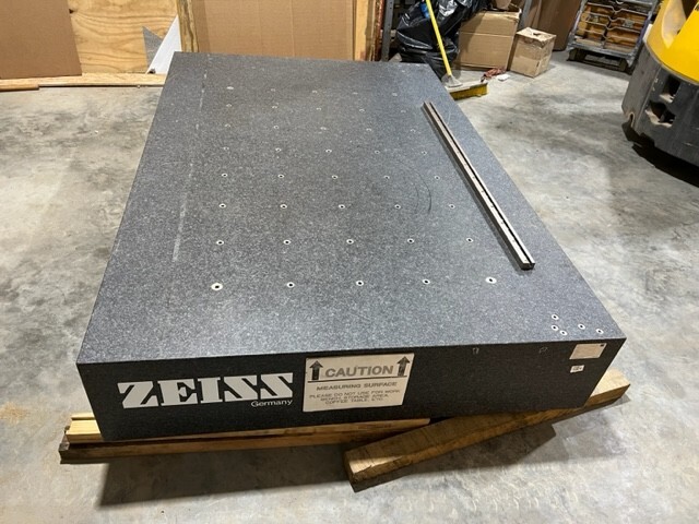 Zeiss Black Granite Laboratory Surface Plate 83.5" x 55" x 12.5" Zeiss MC850