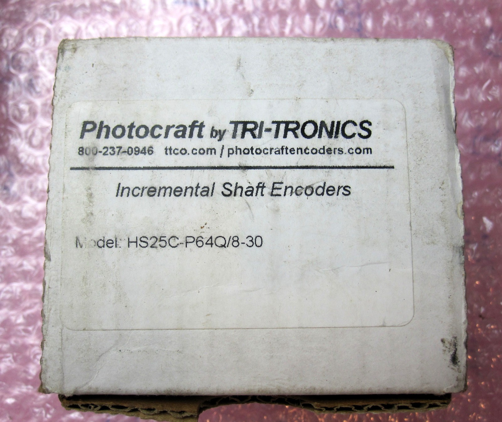 PHOTOCRAFT TRI-TRONICS INCREMENTAL SHAFT ENCODER, MODEL HS25C-P64Q/8-30 NEW