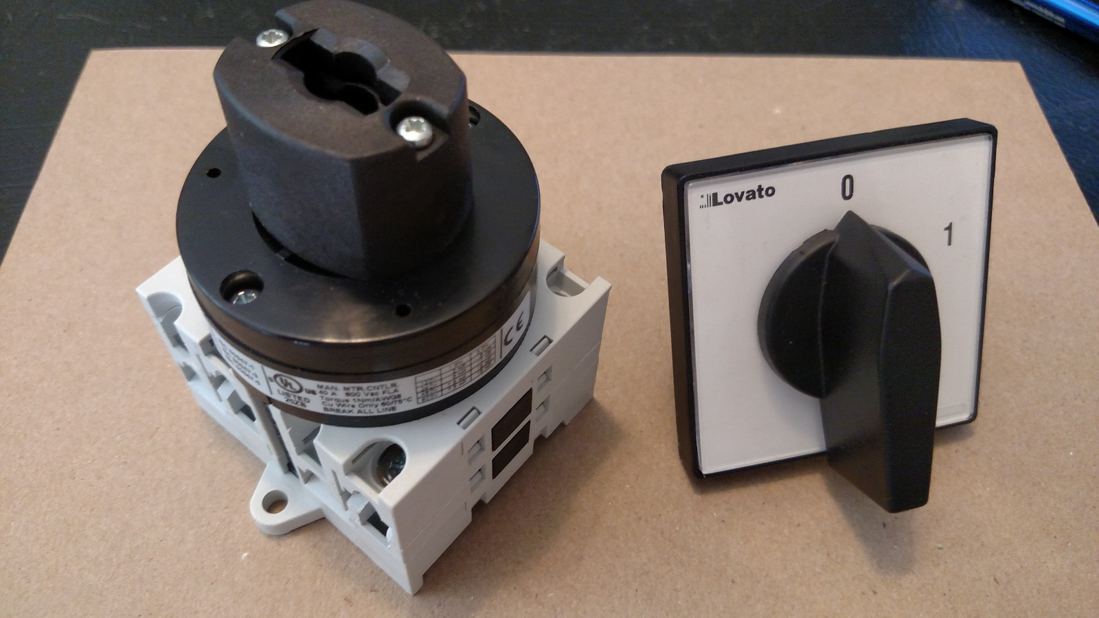 Lovato GX40 10 078 Rotary Cam Door Switch 40 amp