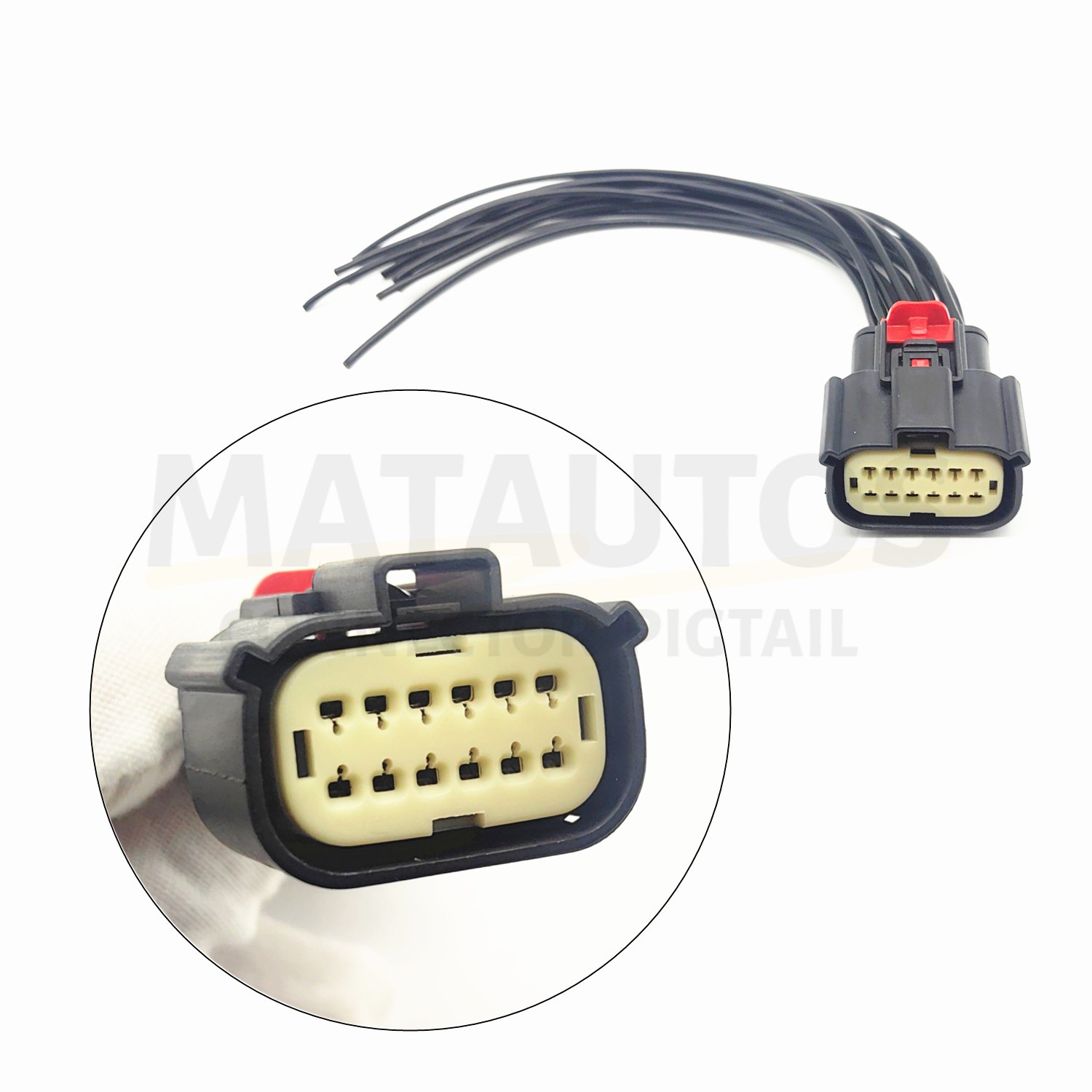 12 Wire Front Headlamp Headlight Connector Repair For Ram 1500 2019-2023
