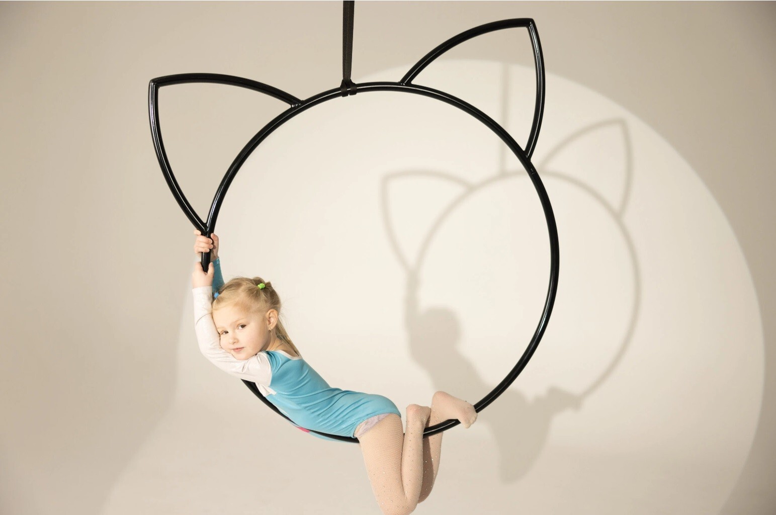Aerial lyra hoop cat style