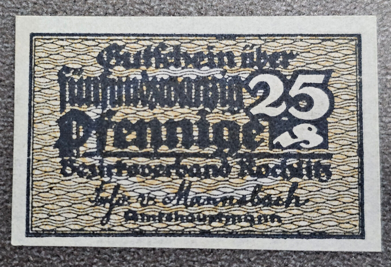 ROCHLITZ NOTGELD 25 PFENNIGE 1921 EMERGENCY MONEY GERMANY BANKNOTE [🇩🇪34825]