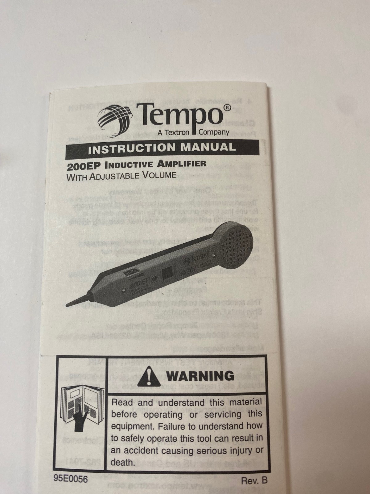 Vintage Progressive Electronics/Tempo 200EP Inductive Amplifier Tone Probe USA