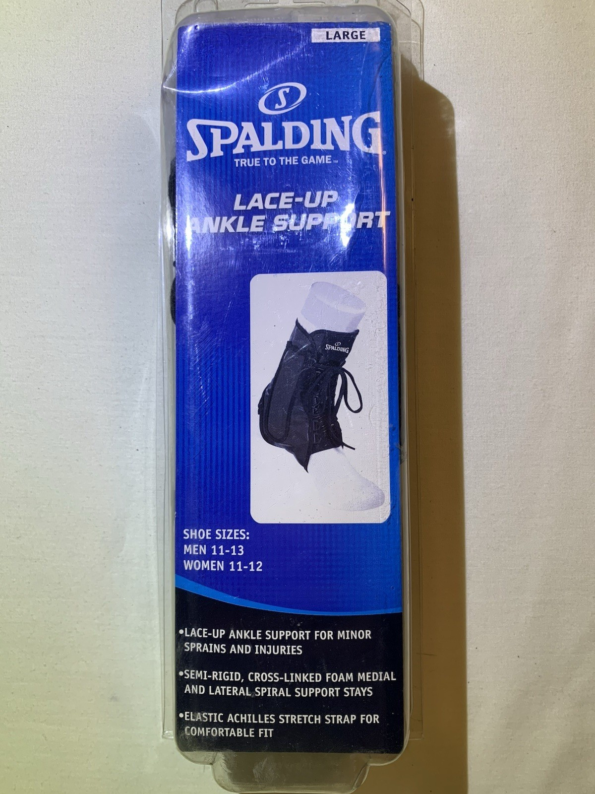 Spalding Ankle Brace Lace-Up Size Large New Men 11-13 Women 11-12