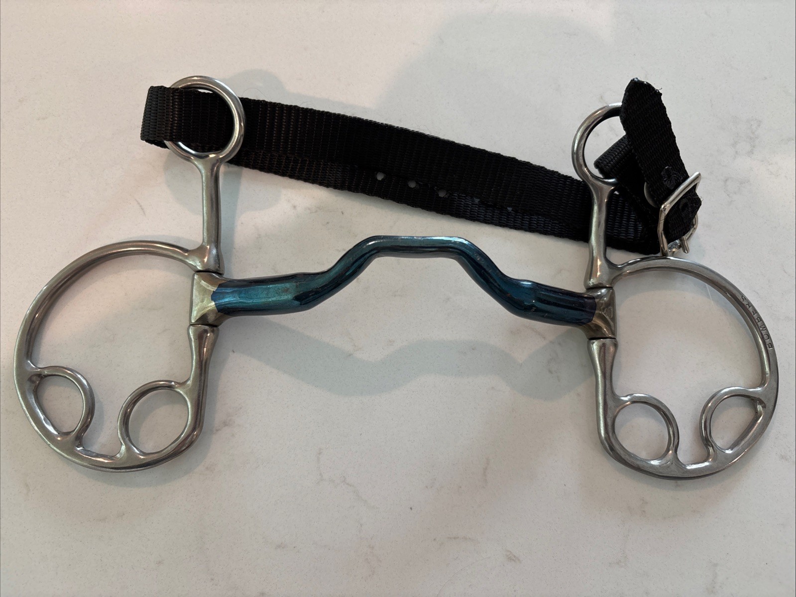 NEW Bombers Happy Tongue Kimberwick  Ring Bit 140 mm, 5 1/2”