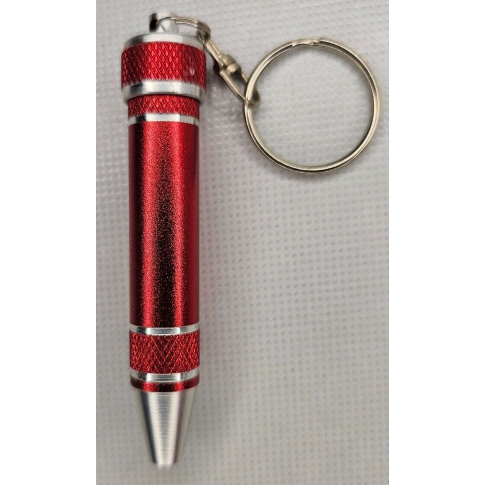 3 In 1 Red Multitool Pocket Screwdriver Keychain